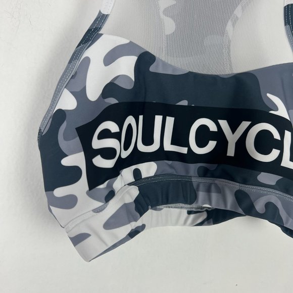 SoulCycle Camo Sports Bra Gray Size Small S EUC L2764 - Picture 2 of 8